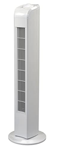 JUNG Interior TF35 Säulenventilator Turmventilator 78cm, 3 Stufen Standventilator, Oszillierender Boden Ventilator, Lautstärke max....