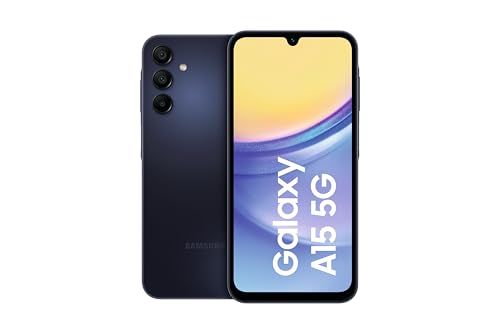 Samsung Galaxy A15 5G Smartphone, Simlockfrei ohne Vertrag, Android-Handy, Schnellladefunktion, 128 GB, Blue Black, 2,5 Jahre...