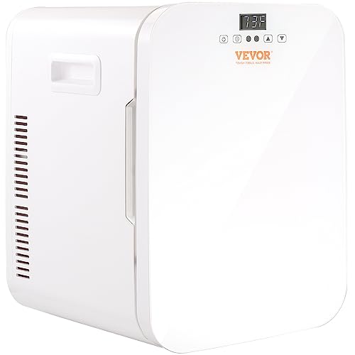 VEVOR Mini Kühlschrank 20 L / 22 Dosen, 2 in 1 Kleiner Kühlschrank Kühl- und Heizfunktion, Minibar Kühlschrank...