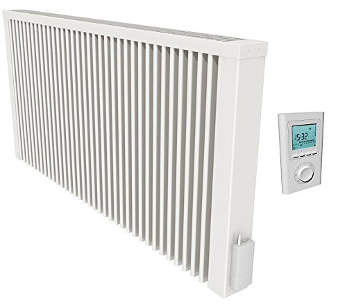 Thermotec Flächenspeicherheizung mit Funk-Thermostat, 2450W mit Speicherkern aus Schamottestein