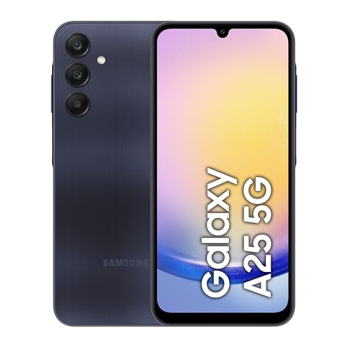Samsung Galaxy A25 5G Smartphone, Simlockfrei ohne Vertrag, Android-Handy, 128 GB, Schnellladefunktion, 50-MP-Kamera, Blue Black, 30...