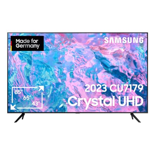 Samsung Crystal UHD CU7179 43 Zoll Fernseher (GU43CU7179UXZG, Deutsches Modell), PurColor, Crystal Prozessor 4K, Motion Xcelerator,...