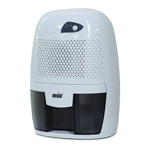 ANSIO Elektrischer tragbarer Mini-Luftentfeuchter für Feuchtigkeit, Schimmel, Feuchtigkeit im Haus, Küche, Schlafzimmer, Badezimmer...