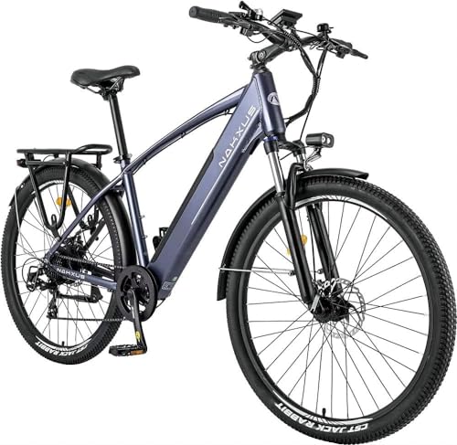 nakxus 27M204 E-Bike, Elektrofahrrad 27.5'' Trekkingrad E-Cityrad mit 36V 13Ah Lithium-Akku für Lange Reichweite bis 100KM, 250W...
