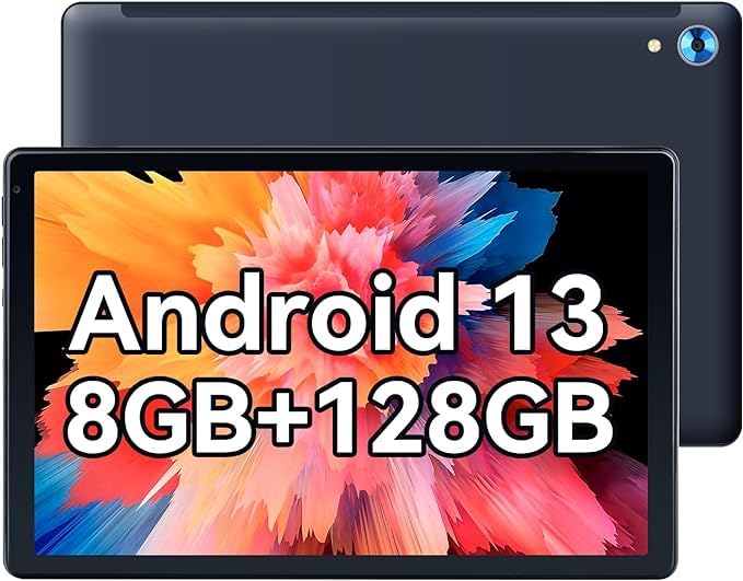 Lville Tablet 10.1 Zoll Android 13 Tablet, 8GB RAM 128GB ROM 1TB TF, Octa-Core 1280x800 IPS HD,2.4G+5G WiFi/Bluetooth 5.0, 5000mAh,...
